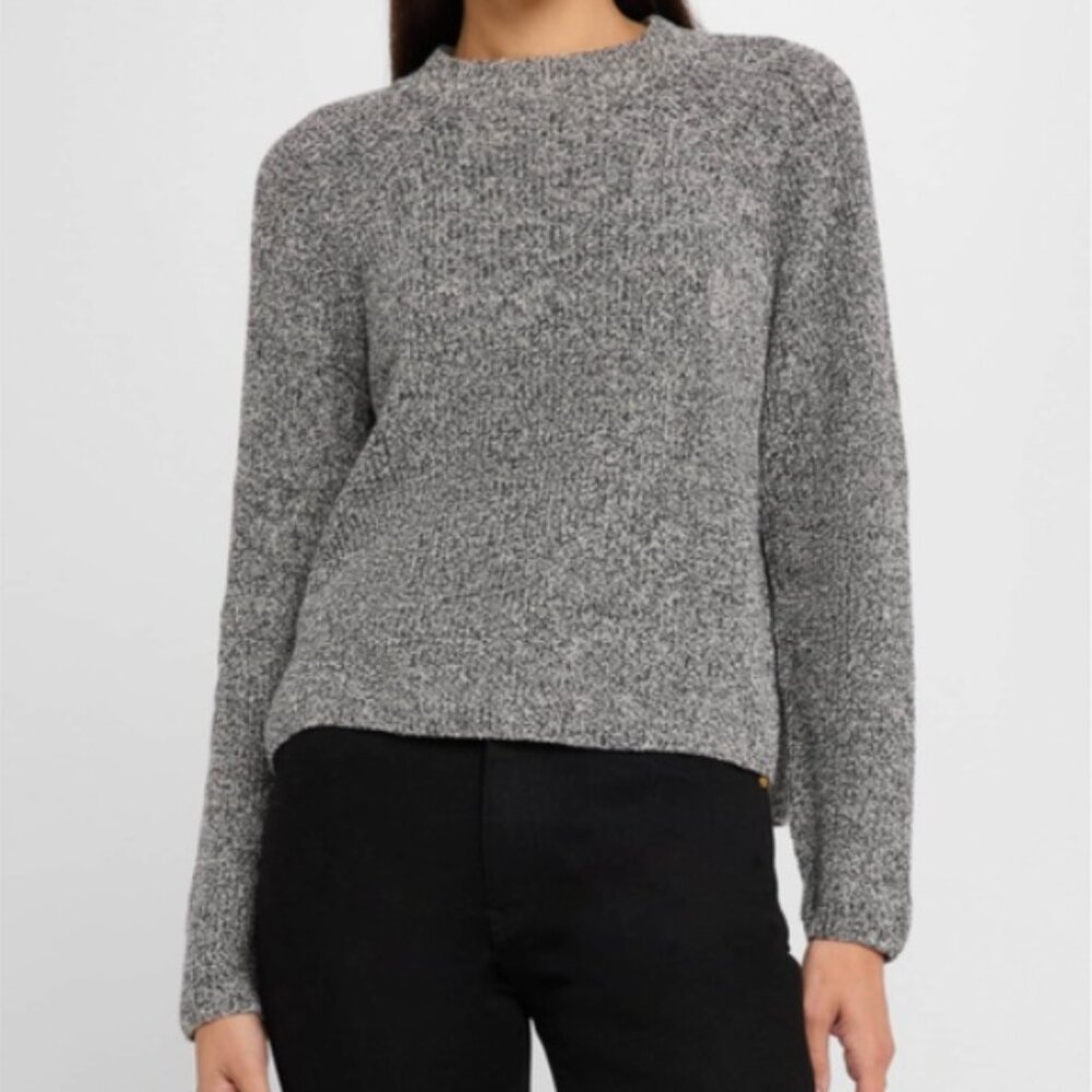 Eileen Fisher Recycled Cotton Twist Mock Neck Top, Long Sleeve  - Womens Large